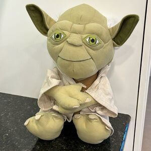 Big Star Wars Big Head Old Yoda Plush Stuffed 17" Animal Toy By Lucasfilm